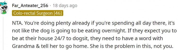 OP is doing plenty already