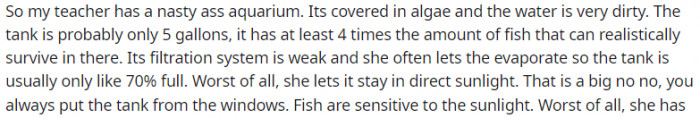A nasty a** aquarium