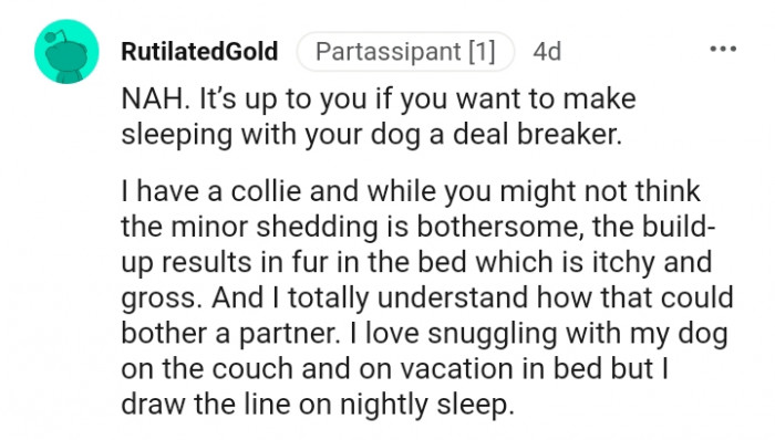 This Redditor understands how that can bother a partner
