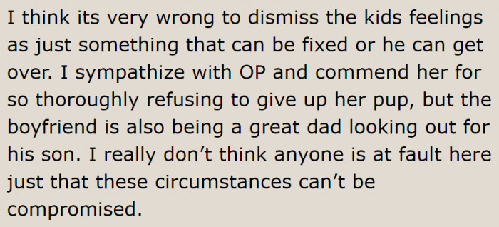 They're dealing with a challenging situation. No one's at fault.