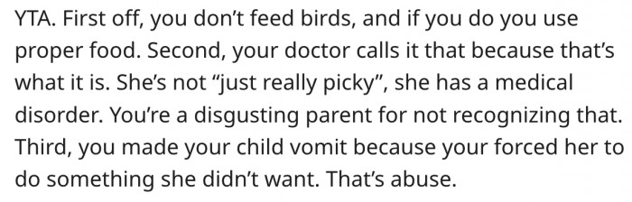 19. She is an abusive parent.