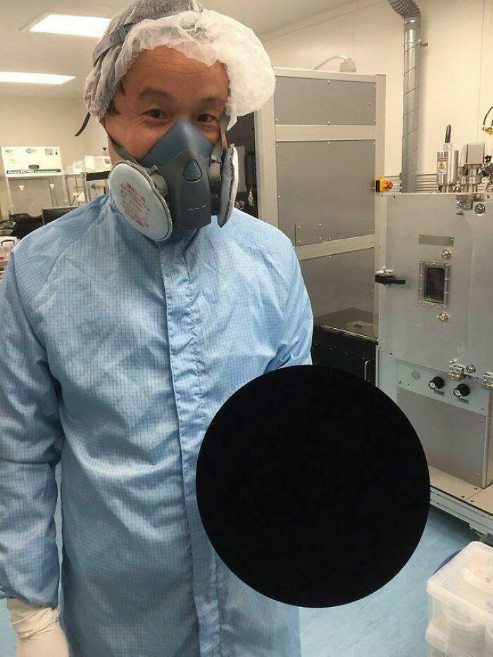 27. A Scientist Holding The World's Blackest Substance: Vantablack