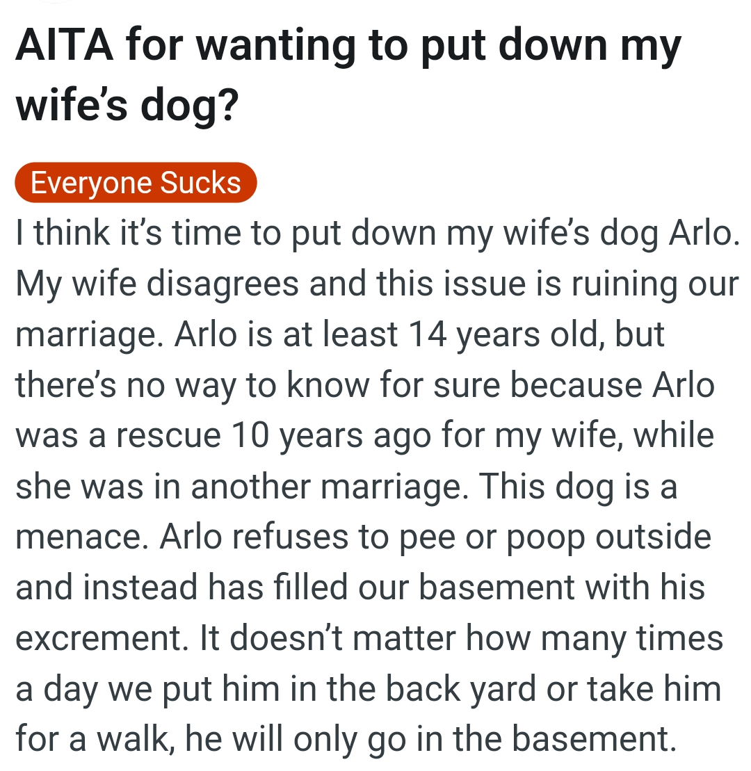 The OP kicks off his story