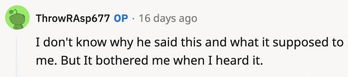 OP should really listen to her gut feeling