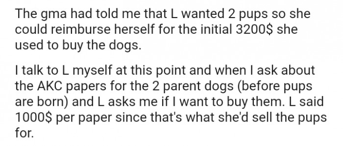 I ask about the AKC papers