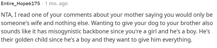 Again, it's just generational curses making their rounds through the families and generations.