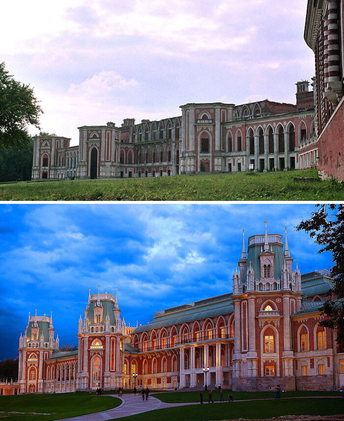 21. The Tsaritsyno Palace in Russia