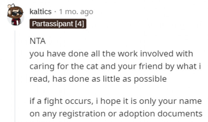 She did all the work