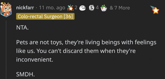 They deserve the love and attention, especially when you chose to have them in the first place