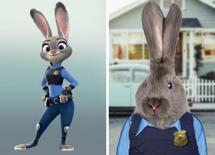 3. Here’s what Judy Hopps from Zootopia, would look like in real life.