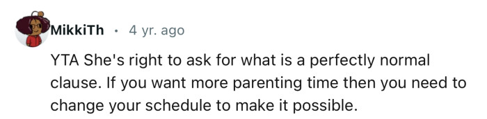 “YTA She's right to ask for what is a perfectly normal clause.”