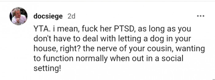 Wanting to function normally when out in a social setting