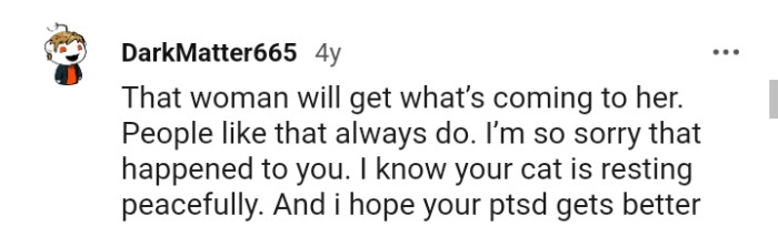 People like the Karen will definitely get what's coming to them