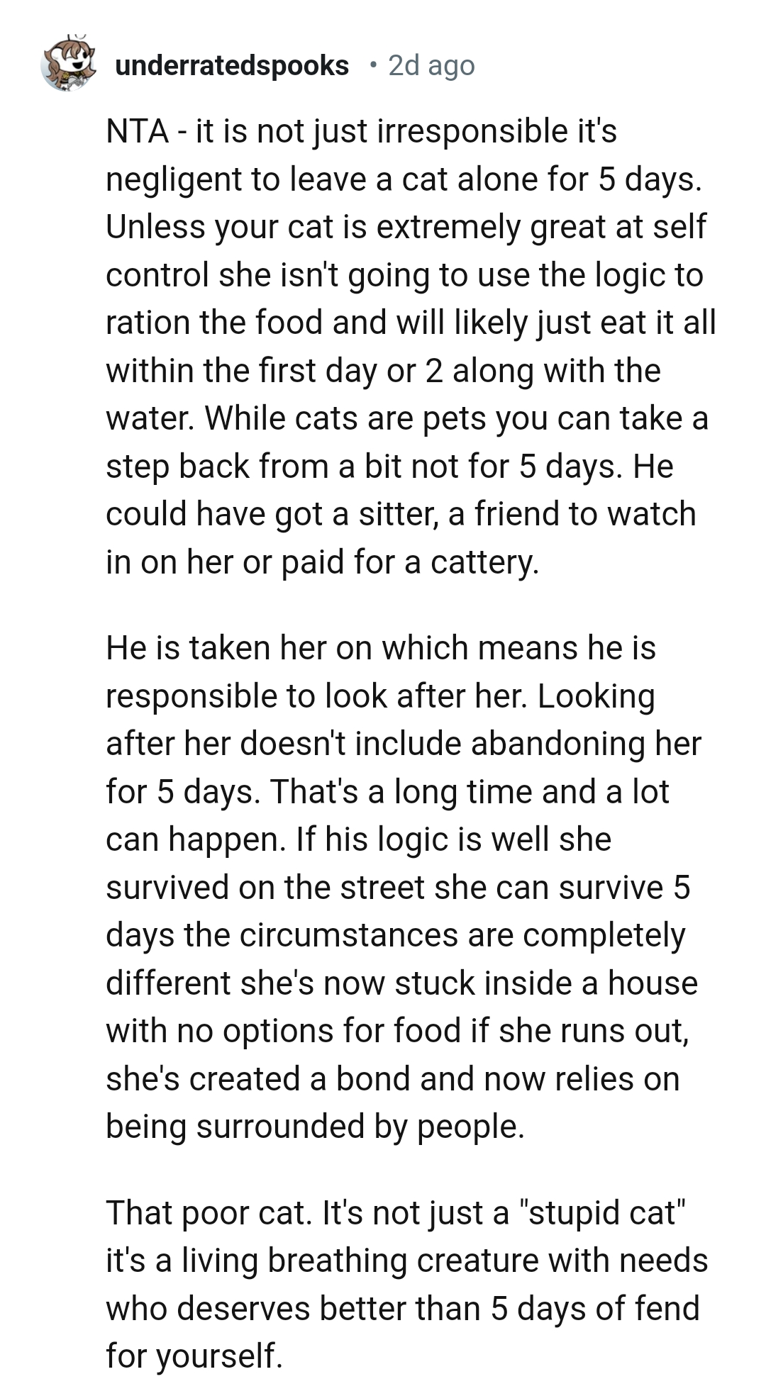 OP's Dad Could Have Gotten a Sitter and Paid for It