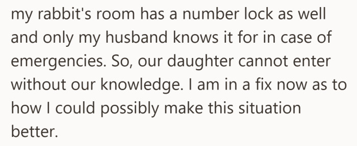 She ends not with anger, but uncertainty, looking for a way forward without giving something up.