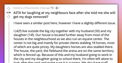 Woman Laughs At Her Neighbour's Face After She Told Her She Will Get Her Guard Dogs Removed Because They Cornered Her Kid
