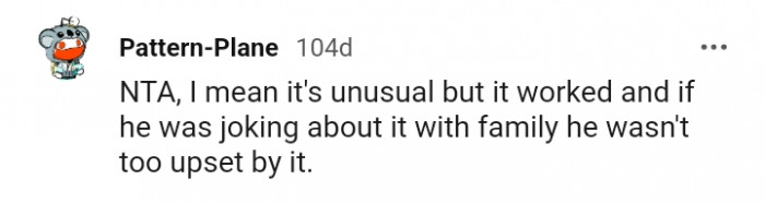 It is unusual, but it worked