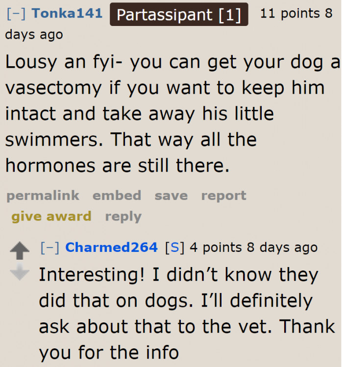 An excellent suggestion