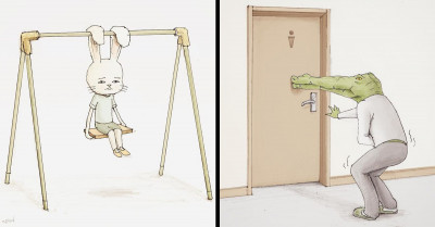 32 Of The Funniest Animal Comic Strips With Weird Endings That’ll Make You Wonder Why