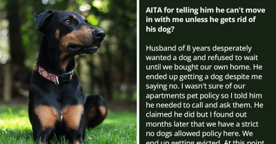 Redditors Support Woman Who Refuses To Have Her Husband Move In With Her Unless He Gets Rid Of His Dog