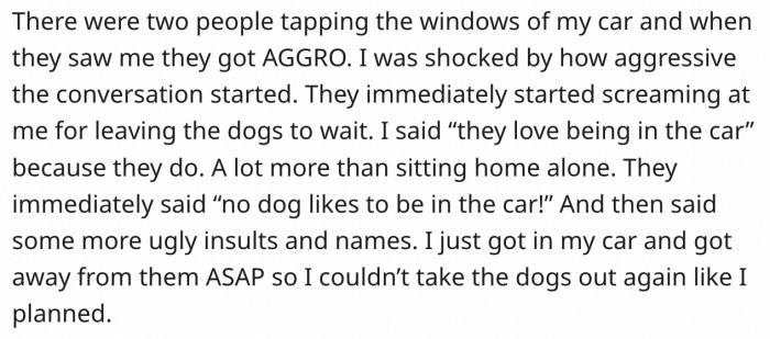 The strangers appeared...