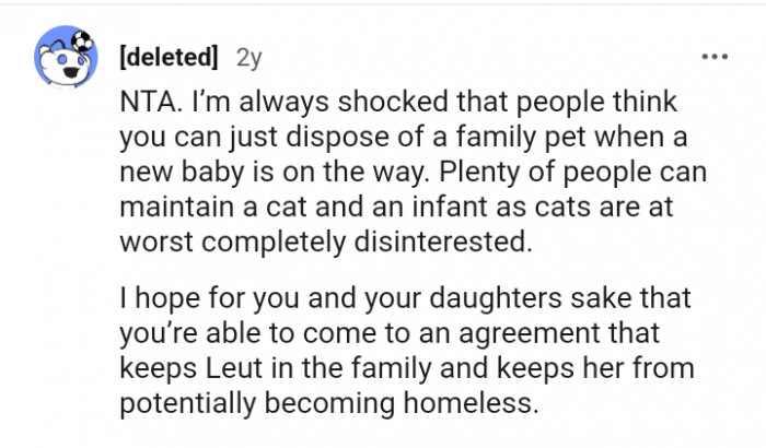 Plenty of people can maintain a cat and an infant