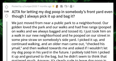 Is It Rude To Let Your Dog Poop In A Neighbors Yard, Even If You Bag It?