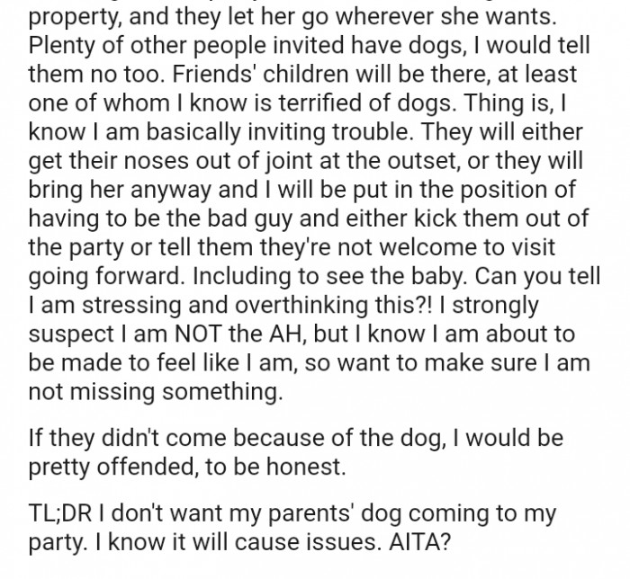 They will either get their noses out of joint at the outset, or they will bring her anyway