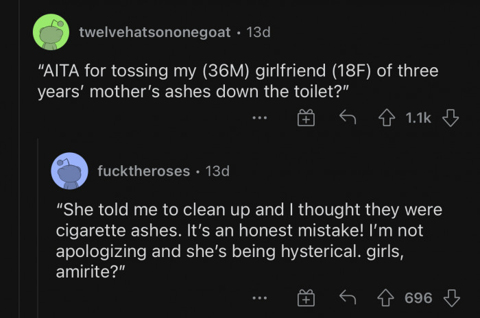 Some of these AITA posts can get pretty intense.