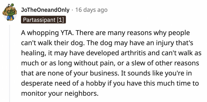 OP should just install a motion camera to monitor her neighbors. It's easier that way.