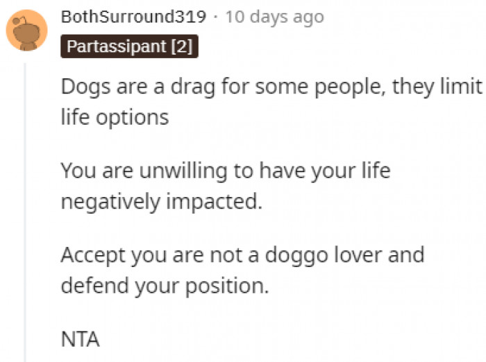 Not everyone is a dog person