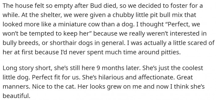 When fostering turns into adopting...