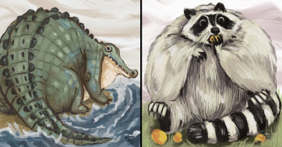 31 Illustrations Of Chunky Animals Made By An Indian Artist Are Sure To Put A Huge Smile On Your Face