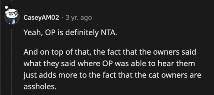 They shamed him within earshot. Who does that to a person who just helped you?