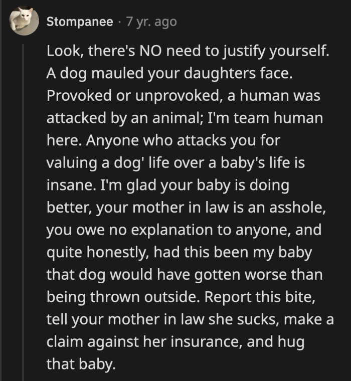 Kicking the dog out of the house was the gentlest thing they could have done given what happened moments before. A Redditor said they wouldn't have been as kind.