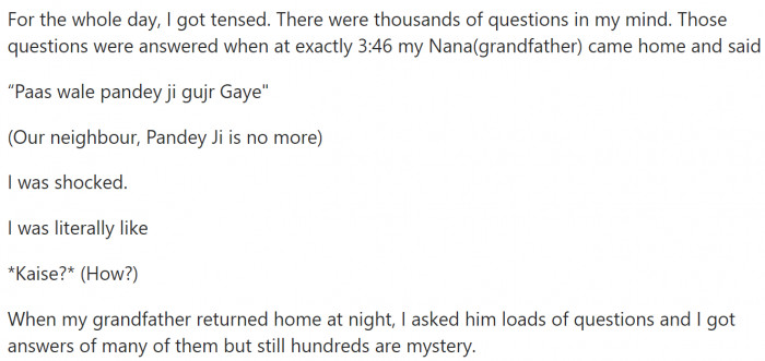 This dog sensed the neighbor will die