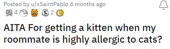 OP asks the r/AITA community: