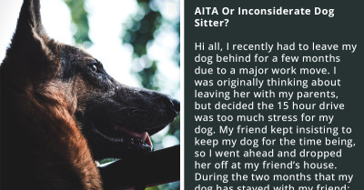 Dog Owner Regrets Temporarily Leaving Her Pet Under the Care of Her Friend Who Disregarded Instructions