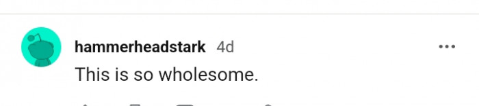 1. A beautiful way to kick off the comments