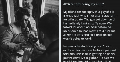 Woman Mulls Over Whether She's Wrong For Rejecting A Date Who Owns A Cat Over Her Allergy