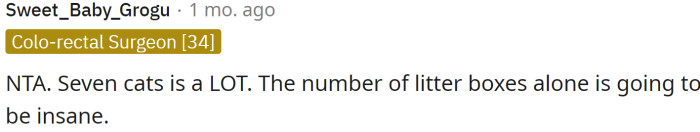 Seven cats is a lot...