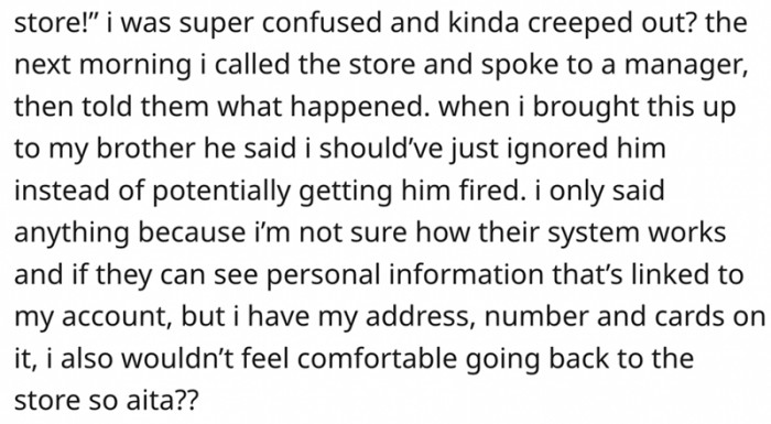 Dunno if they can see personal information linked to my account