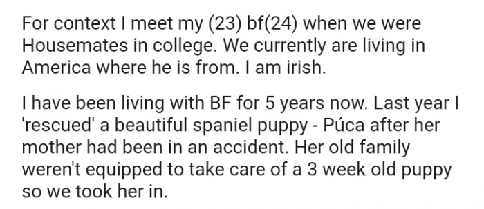 I've lived with my Bf for five years