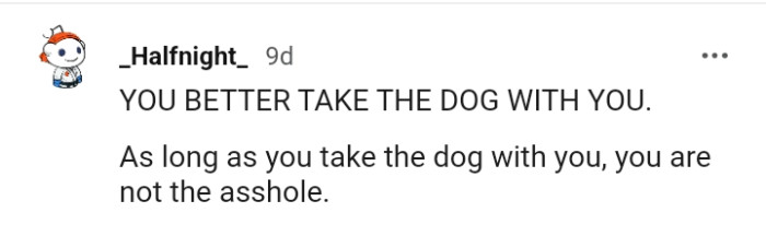 Take the dog along with you too!