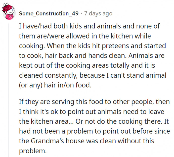 6. One of the biggest points in the issue is that they'll be serving the food to other people