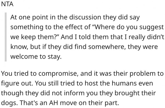 16. His friend was the a-hole.