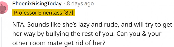 Lazy, rude, and a bully