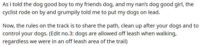 OP believes they did everything right