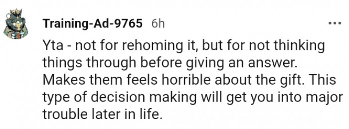 17. Makes Them Feel Horrible About the Gift