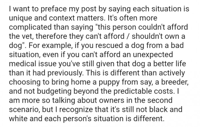 Rescuing a dog from a bad situation